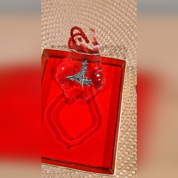 Reed And Barton Calling Bird 12 Days Of Christmas Ornament Crystal Sterling - Picture 4 of 6